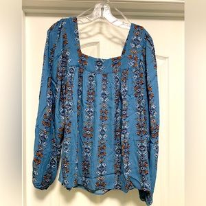 Boho-chic blouse; brand new with tags!
